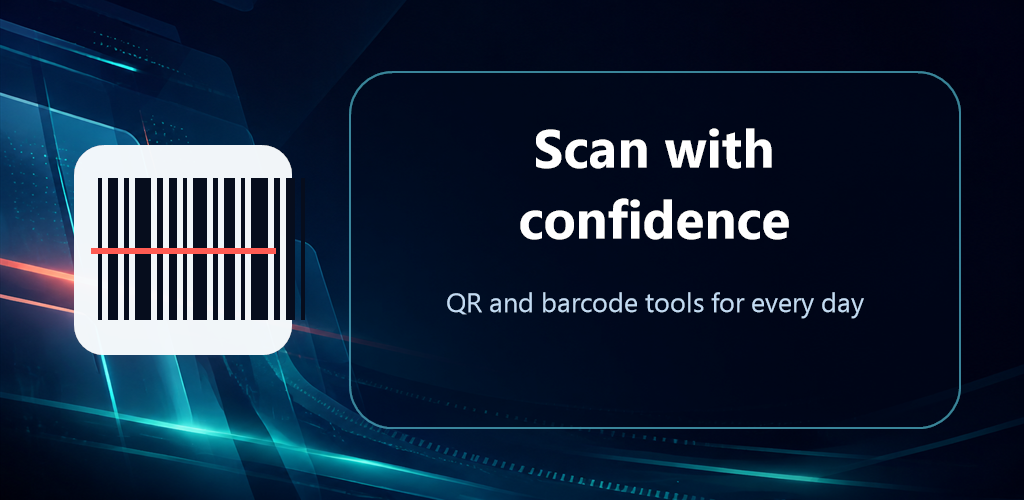 QR Scanner and Barcode Reader feature graphic